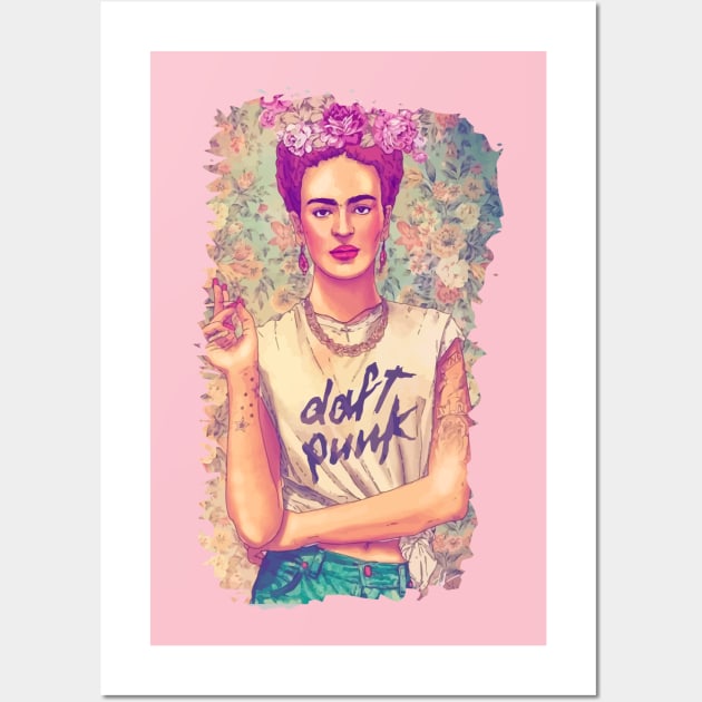 frida kahlo chill Wall Art by christinehearst